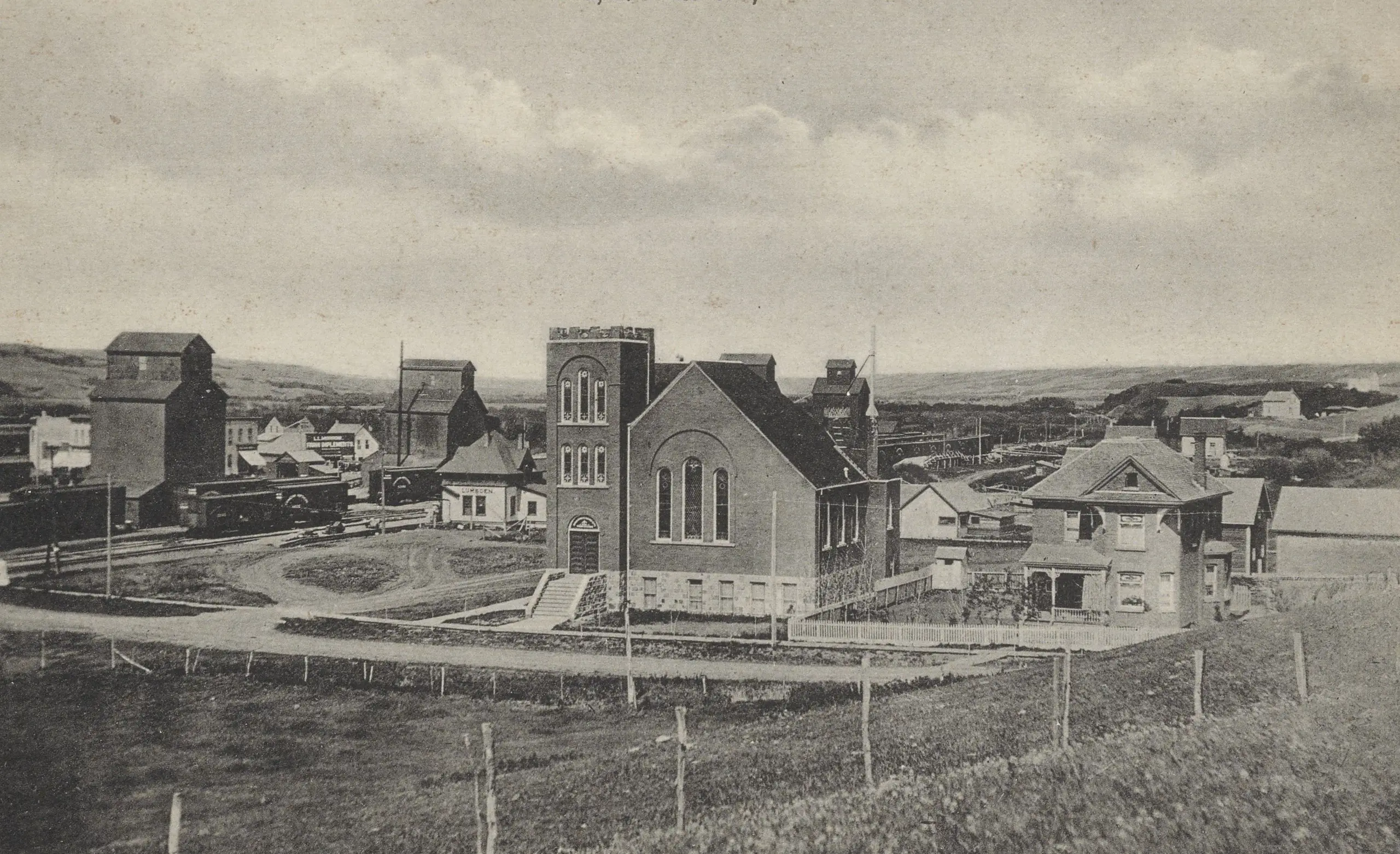 Methodist Church and elevators
